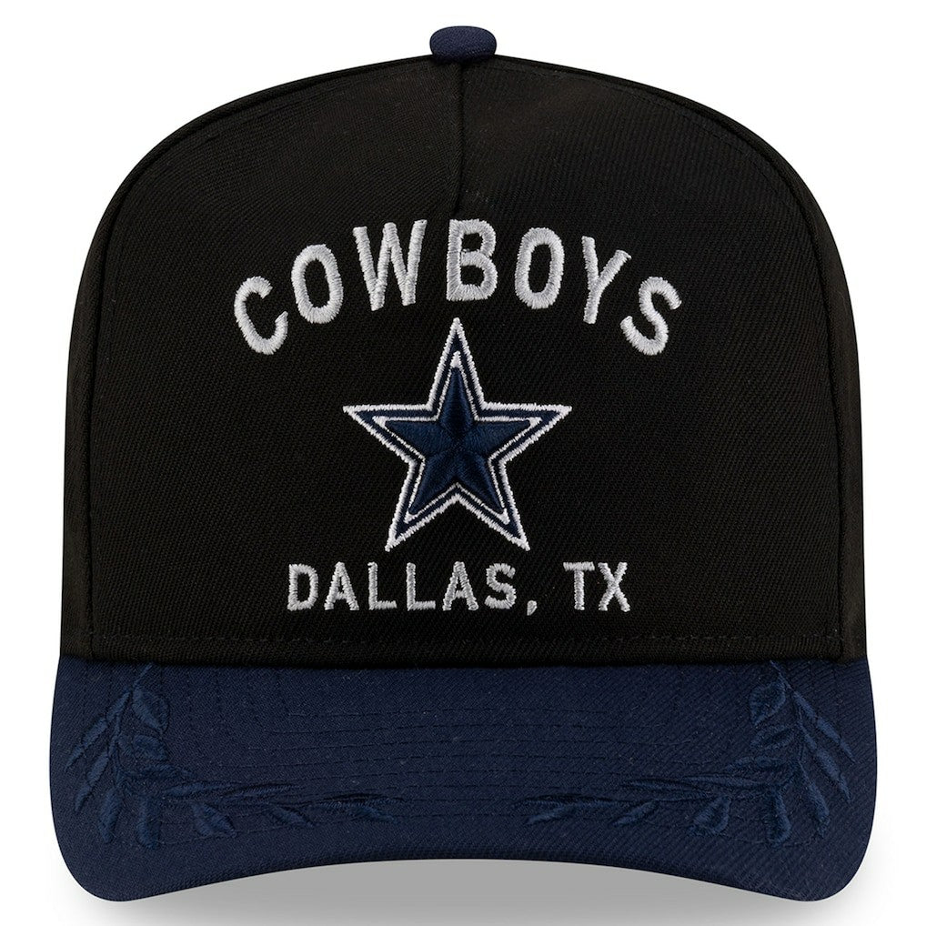 Dallas Cowboys New Era Youth 2025 NFL Draft A-Frame 9FIFTY Snapback Hat - Black/Navy - NFL