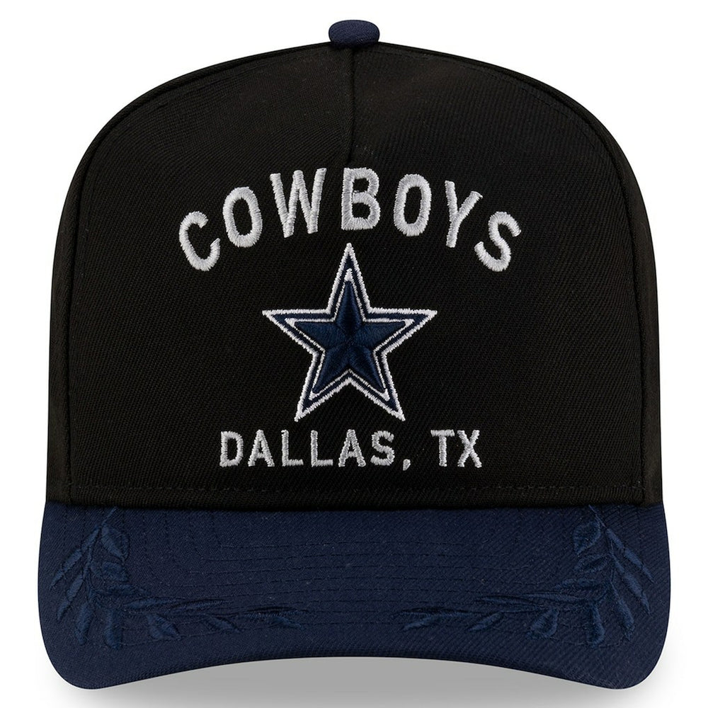Dallas Cowboys New Era Youth 2025 NFL Draft A-Frame 9FIFTY Snapback Hat - Black/Navy - NFL