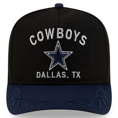 Dallas Cowboys New Era Youth 2025 NFL Draft A-Frame 9FIFTY Snapback Hat - Black/Navy - NFL