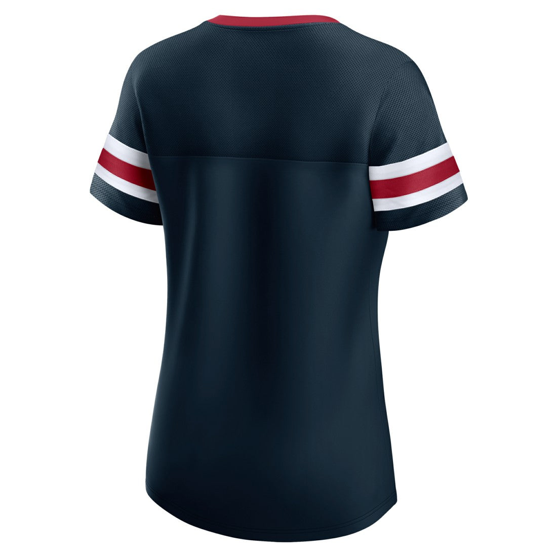 Houston Texans Women's Iconic Bling Athena Lace-Up V-Neck T-Shirt - Navy - Fanatics