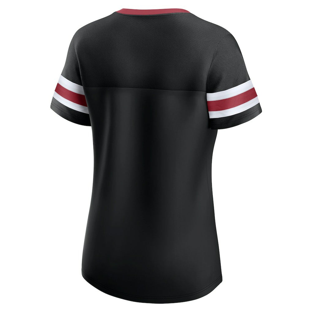 Arizona Cardinals Women's Original State Lace-Up T-Shirt - Black - Fanatics