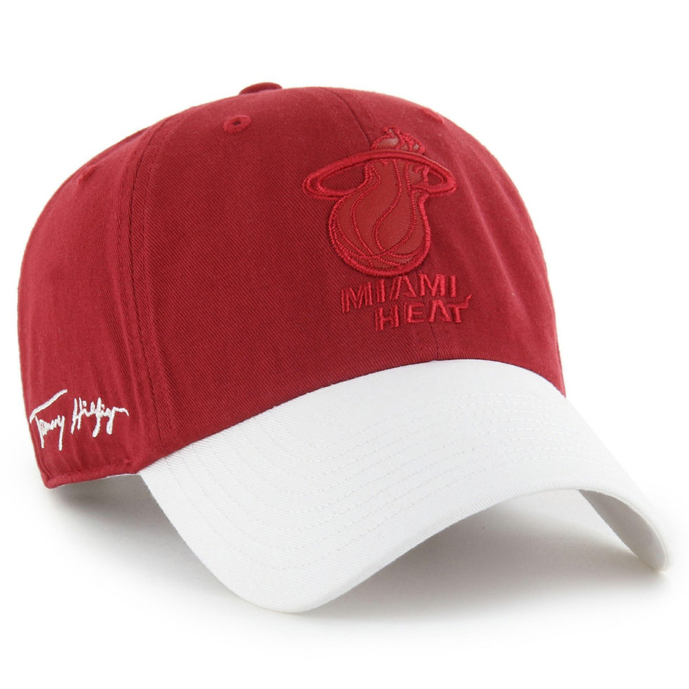 47 brand Miami Heat '47 x Tommy Hilfiger Courtside Cleanup Adjustable Hat Red/White