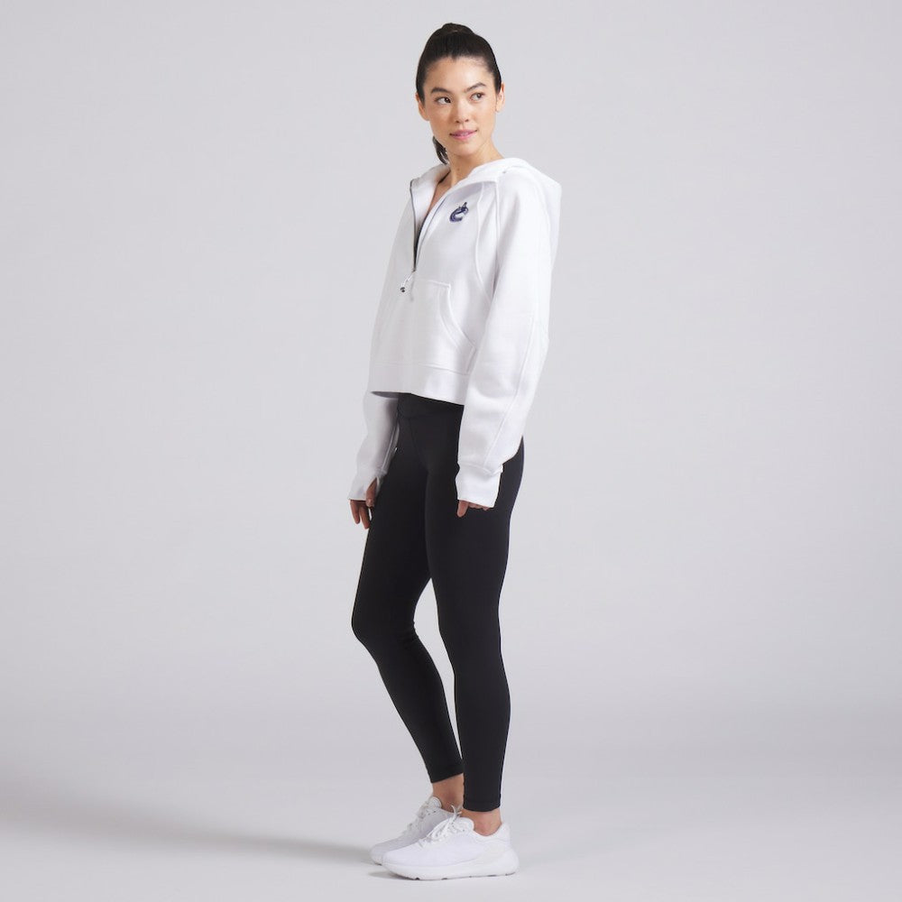 Vancouver Canucks lululemon Women's Scuba Oversized Half-Zip Hoodie - White | NHL near me