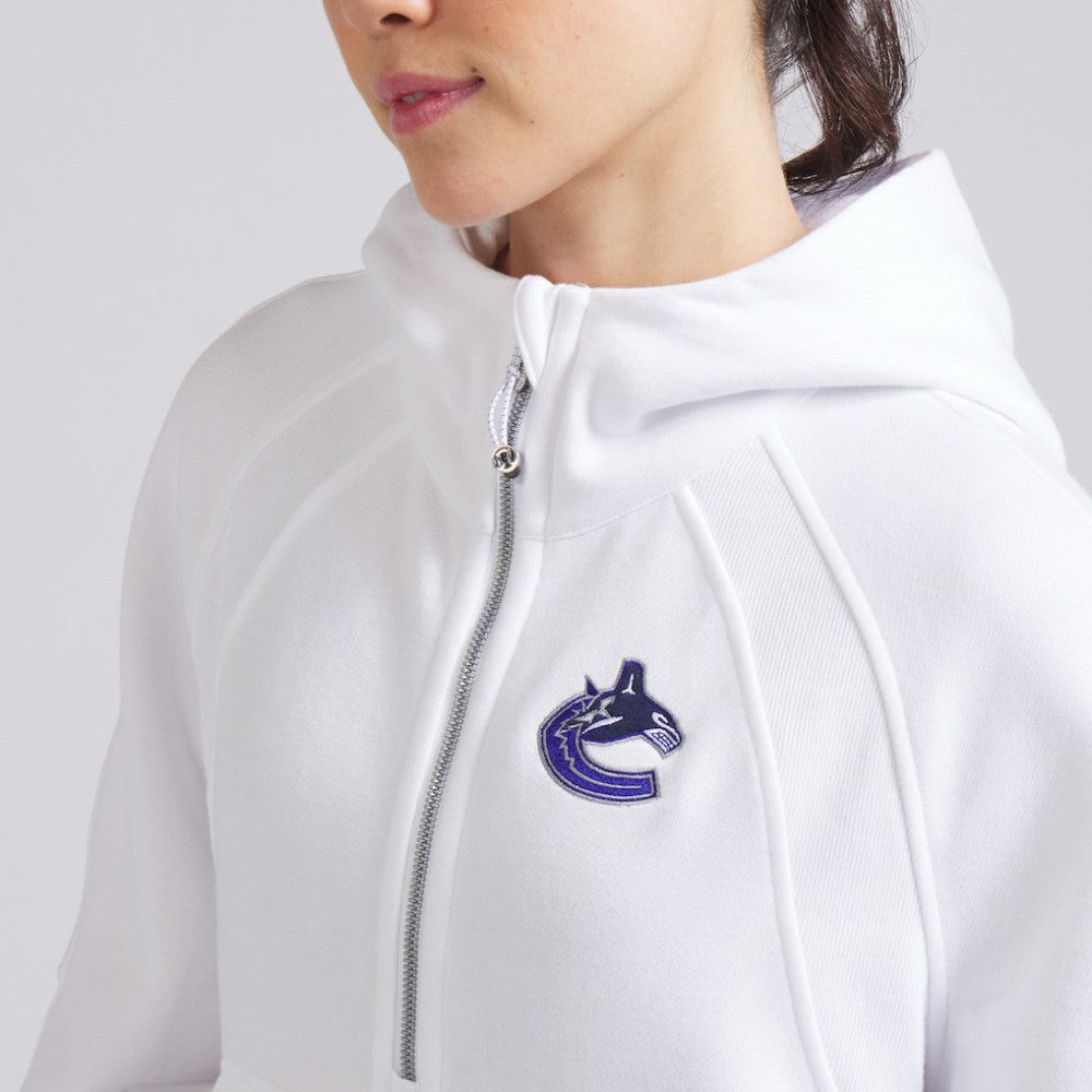 Vancouver Canucks lululemon Women's Scuba Oversized Half-Zip Hoodie - White | NHL near me