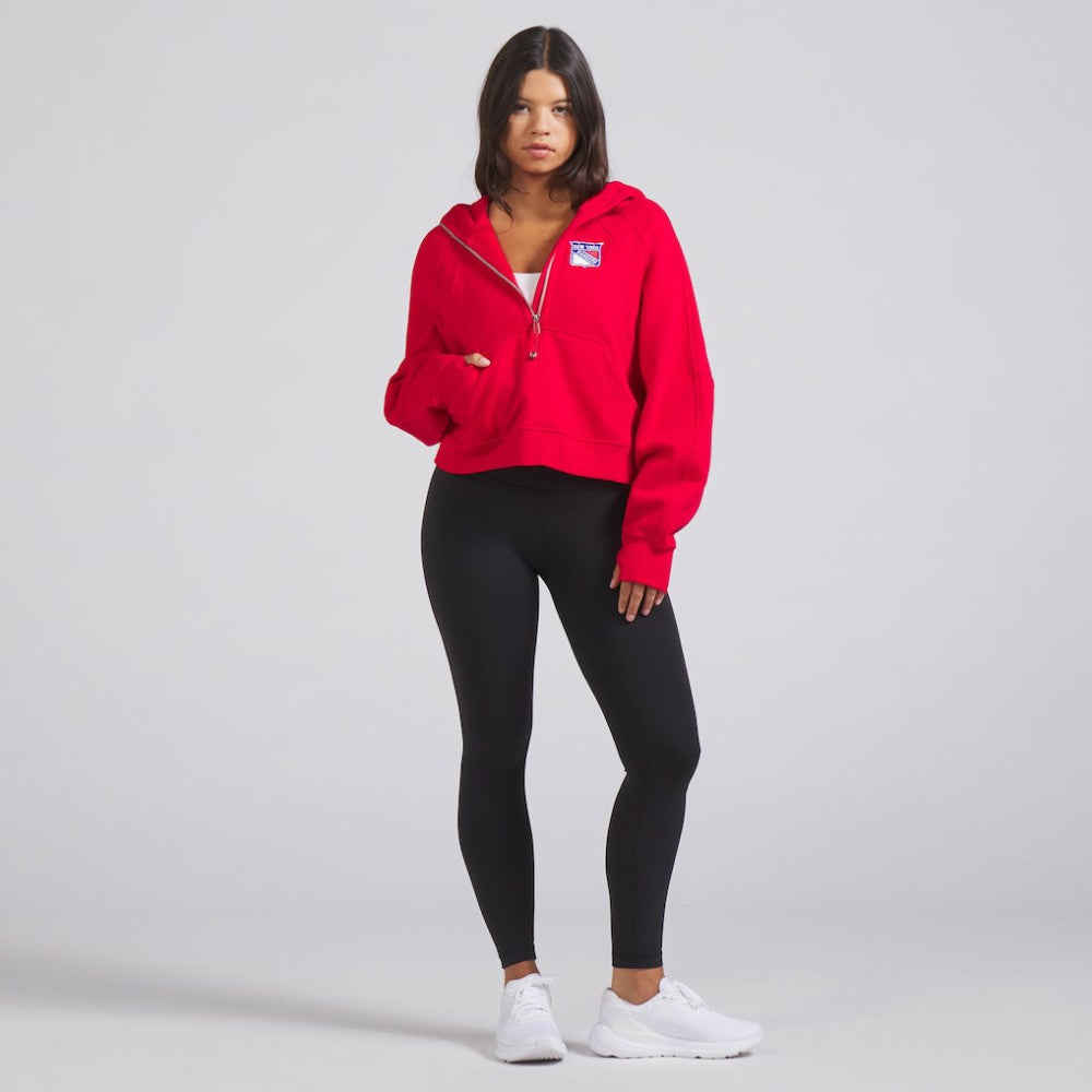 New York Rangers lululemon Women's Scuba Oversized Half-Zip Hoodie - True Red | NHL sale