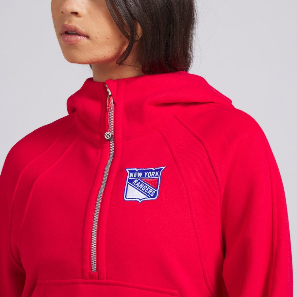 New York Rangers lululemon Women's Scuba Oversized Half-Zip Hoodie - True Red | NHL sale
