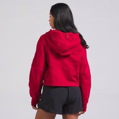 Montreal Canadiens lululemon Women's Scuba Oversized Half-Zip Hoodie - True Red | NHL Lifestyle