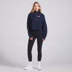 Montreal Canadiens lululemon Women's Scuba Oversized Half-Zip Hoodie - True Navy | NHL Clearance