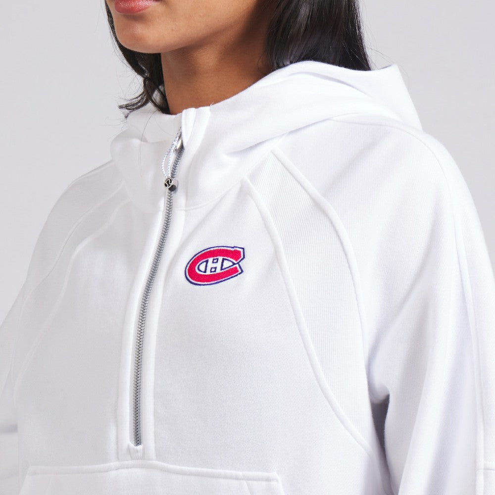 Montreal Canadiens lululemon Women's Scuba Oversized Half-Zip Hoodie - White | NHL on sale