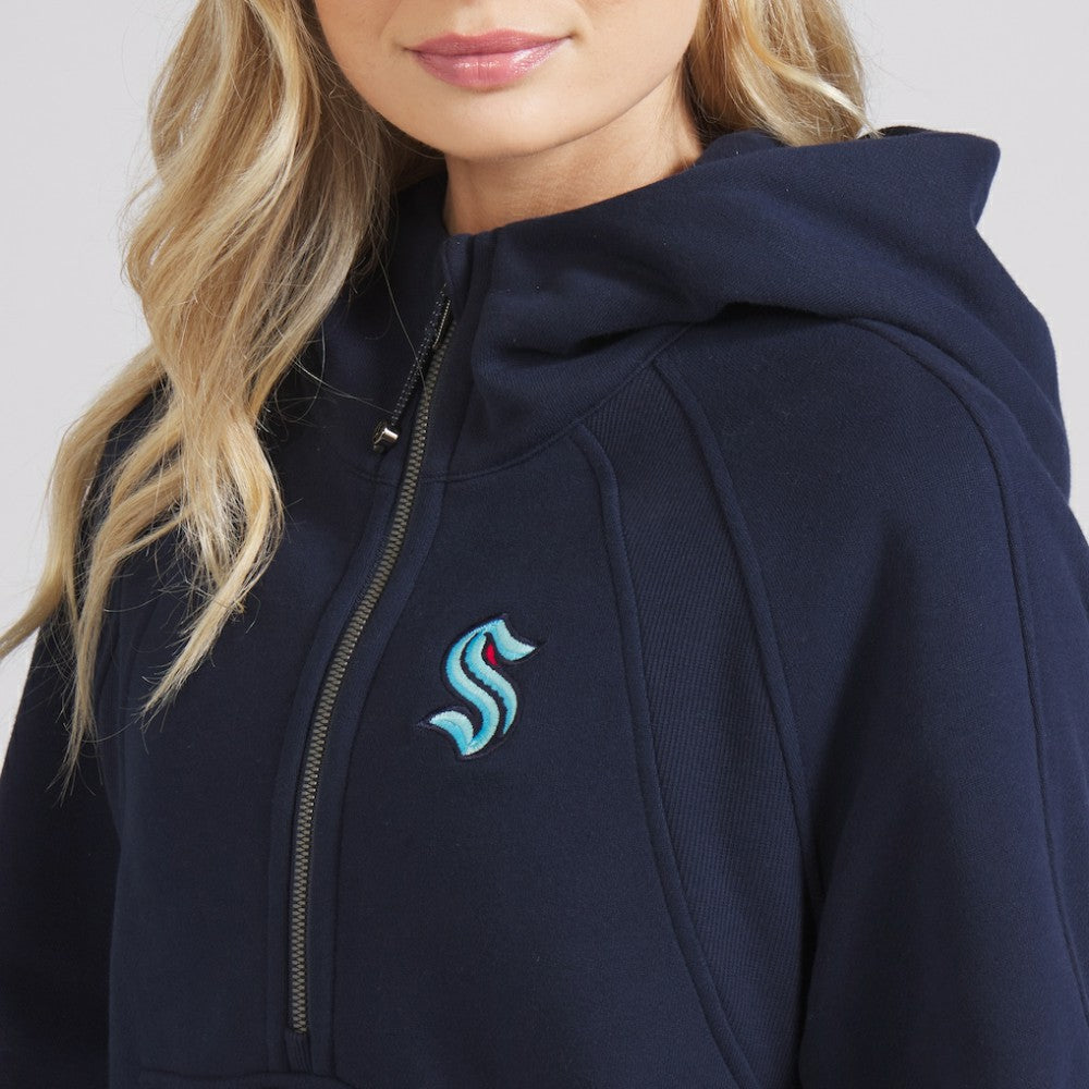 Seattle Kraken lululemon Women's Scuba Oversized Half-Zip Hoodie - True Navy | NHL on sale