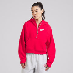Detroit Red Wings lululemon Women's Scuba Oversized Half-Zip Hoodie - True Red | NHL on sale