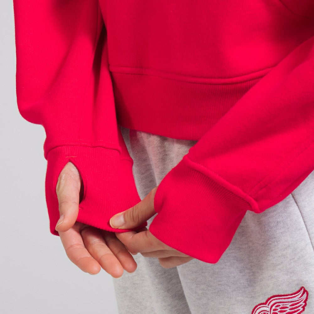 Detroit Red Wings lululemon Women's Scuba Oversized Half-Zip Hoodie - True Red | NHL on sale