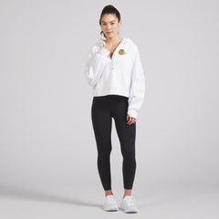 Chicago Blackhawks lululemon Women's Scuba Oversized Half-Zip Hoodie - White | NHL online