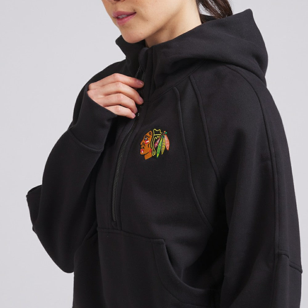 Chicago Blackhawks lululemon Women's Scuba Oversized Half-Zip Hoodie - Black | NHL discount