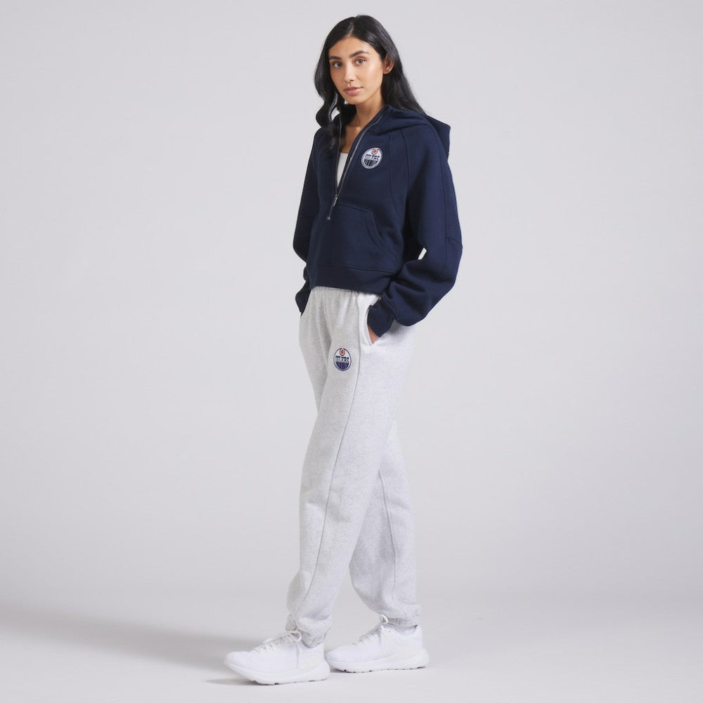 Edmonton Oilers lululemon Women's Scuba Oversized Half-Zip Hoodie - True Navy | NHL near me