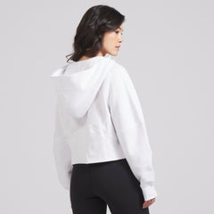 Detroit Red Wings lululemon Women's Scuba Oversized Half-Zip Hoodie - White | NHL Clearance