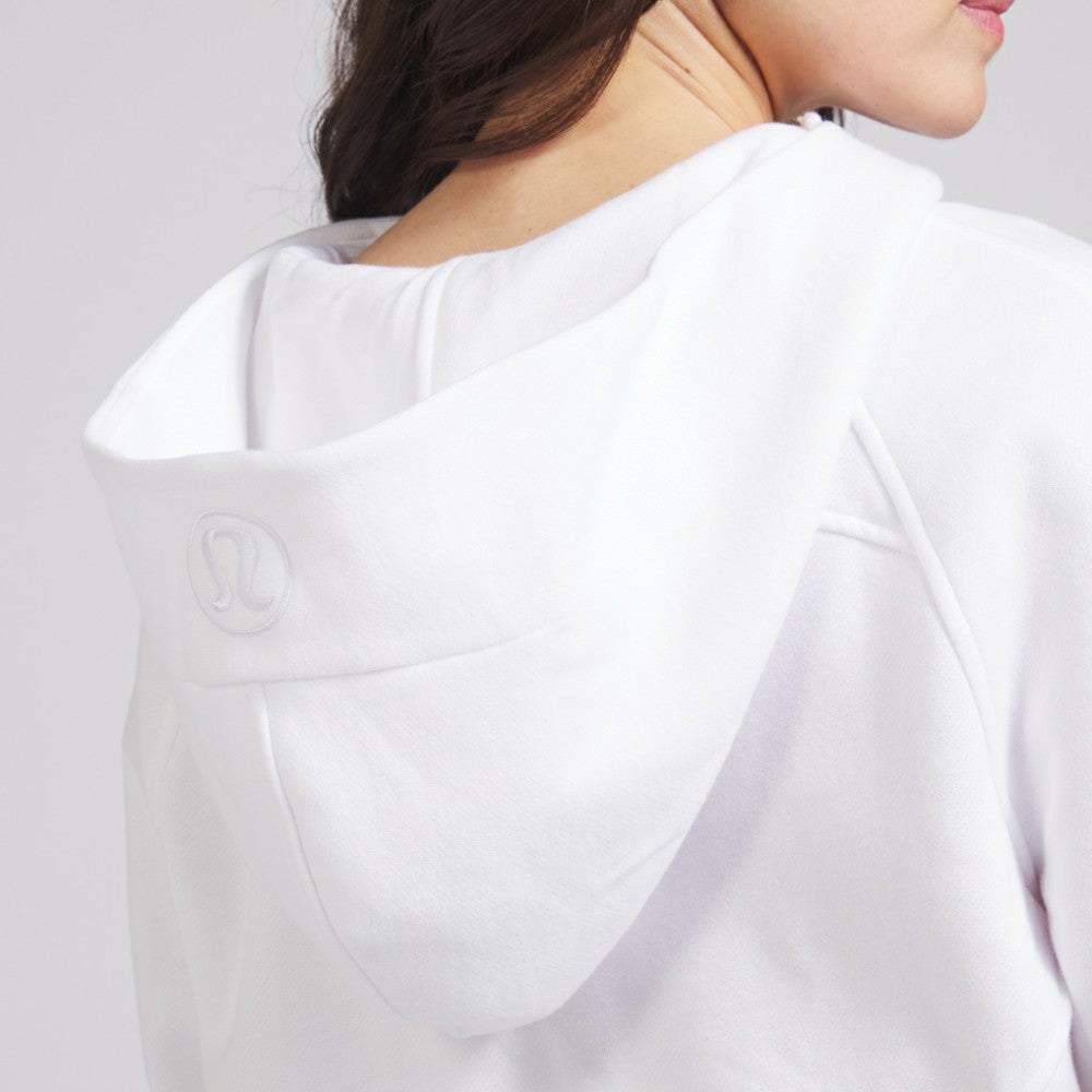 Detroit Red Wings lululemon Women's Scuba Oversized Half-Zip Hoodie - White | NHL Clearance