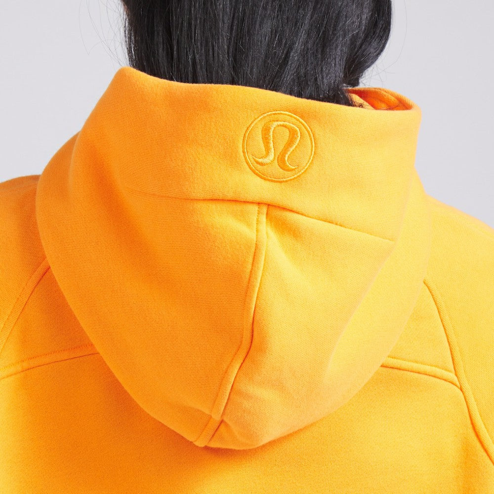 Edmonton Oilers lululemon Women's Scuba Oversized Half-Zip Hoodie - Tiger | NHL Clearance