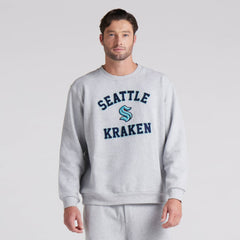 Seattle Kraken lululemon Steady State Crew - Heathered Core Ultra Light Grey | NHL near me