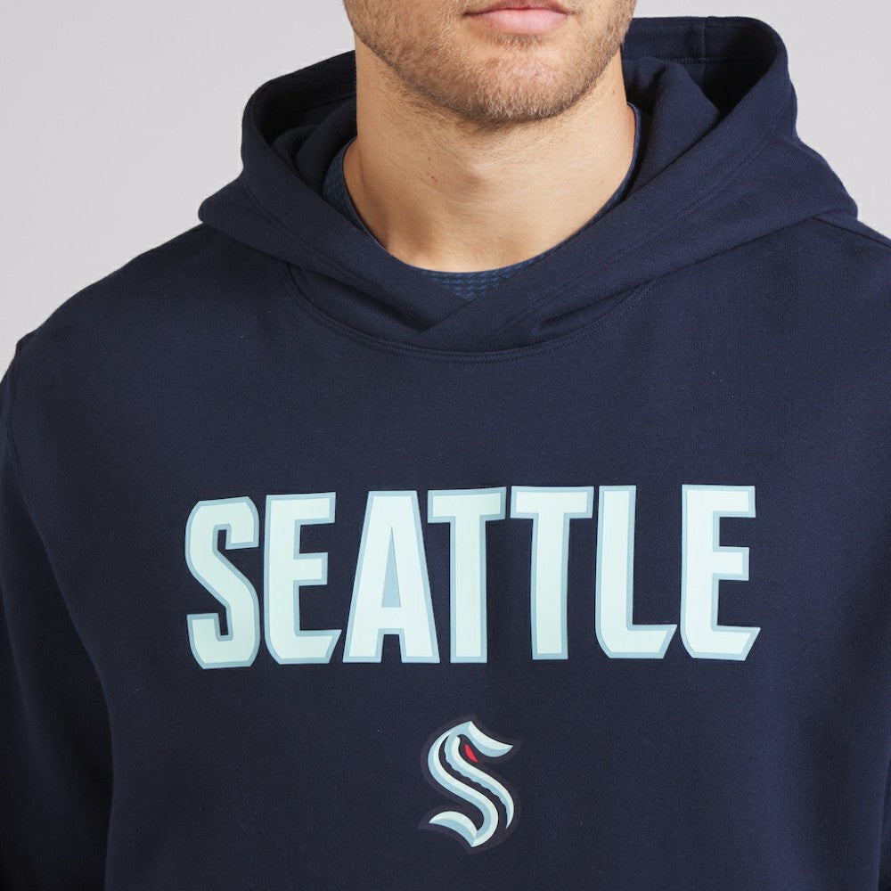 Seattle Kraken lululemon Steady State Pullover Hoodie - True Navy | NHL Lifestyle