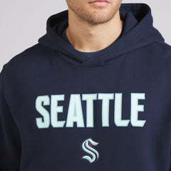 Seattle Kraken lululemon Steady State Pullover Hoodie - True Navy | NHL Lifestyle