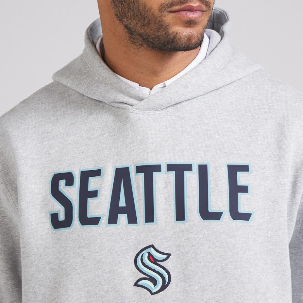 Seattle Kraken lululemon Steady State Pullover Hoodie - Heathered Silver Drop | NHL Clearance