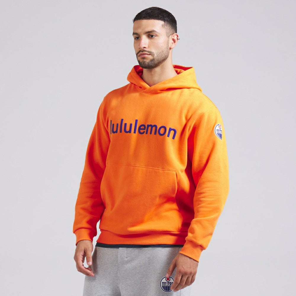 Edmonton Oilers lululemon Steady State Pullover Hoodie - Tiger | NHL on sale