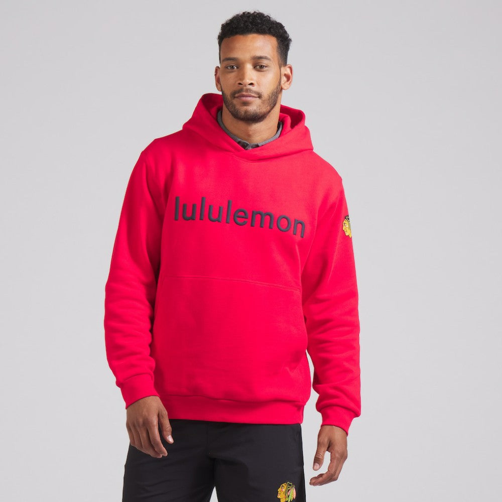 Chicago Blackhawks lululemon Steady State Pullover Hoodie - True Red | NHL Lifestyle