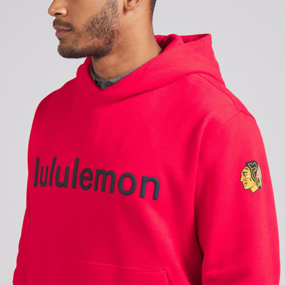 Chicago Blackhawks lululemon Steady State Pullover Hoodie - True Red | NHL Lifestyle