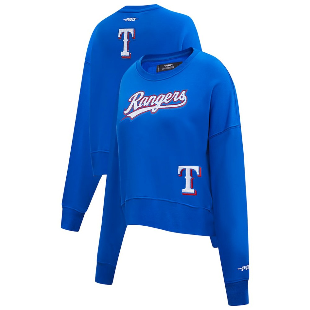 Texas Rangers Pro Standard Women's Game Day Classics Crewneck Pullover Sweatshirt for sale