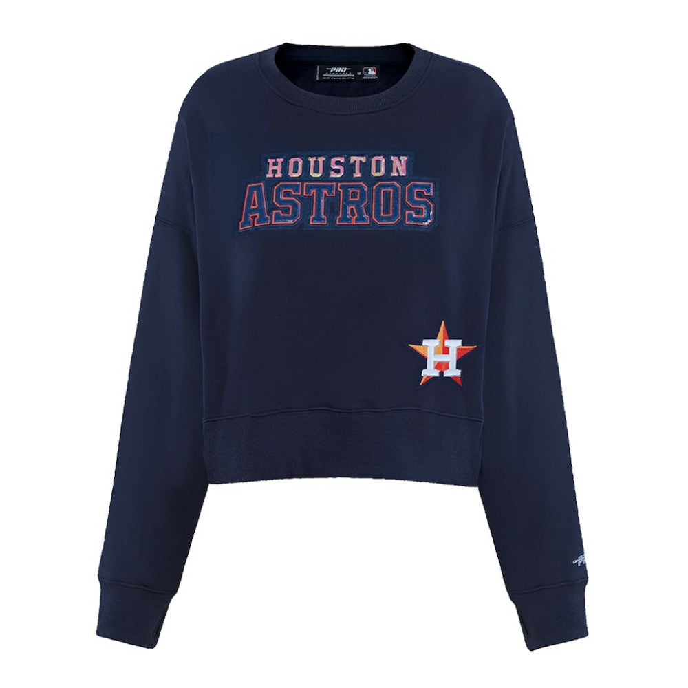 Houston Astros Pro Standard Women's Game Day Classics Crewneck Pullover Sweatshirt Near Me
