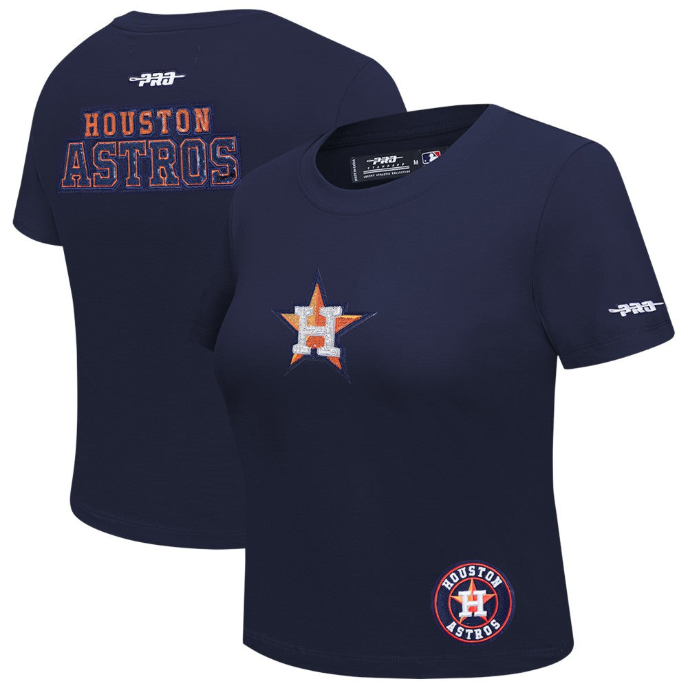 Houston Astros Pro Standard Women's Game Day Classics Baby Doll Cropped T-Shirt Sale