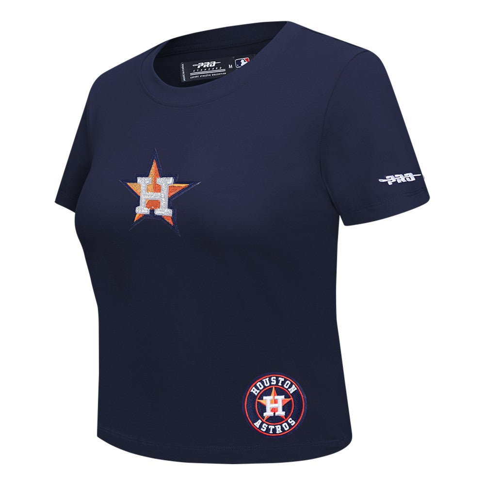 Houston Astros Pro Standard Women's Game Day Classics Baby Doll Cropped T-Shirt Sale