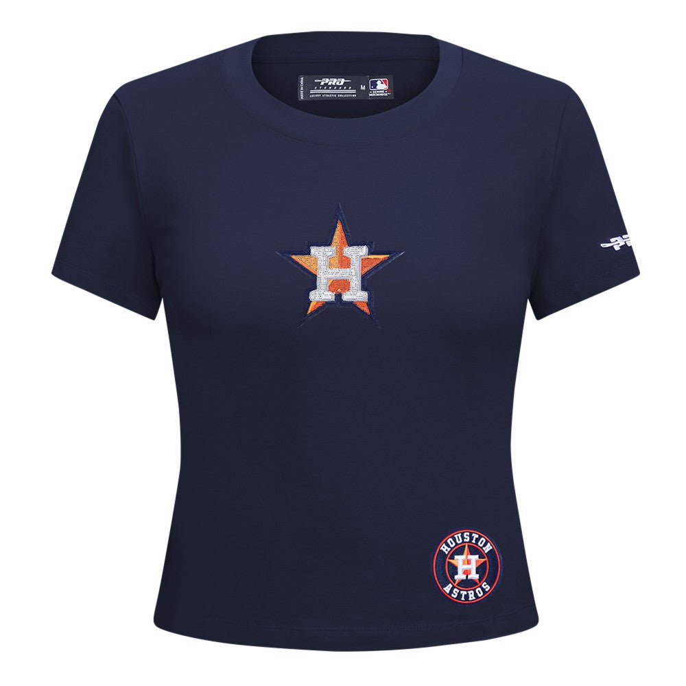 Houston Astros Pro Standard Women's Game Day Classics Baby Doll Cropped T-Shirt Sale
