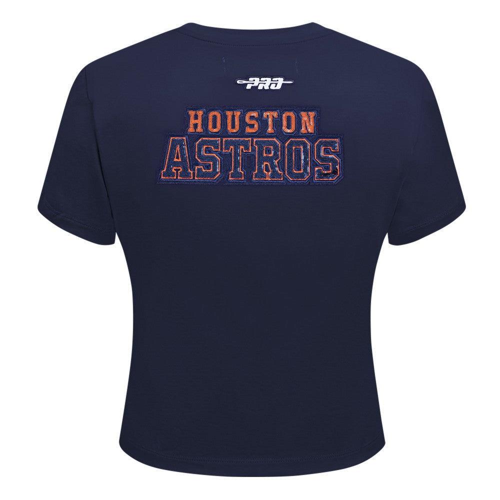 Houston Astros Pro Standard Women's Game Day Classics Baby Doll Cropped T-Shirt Sale