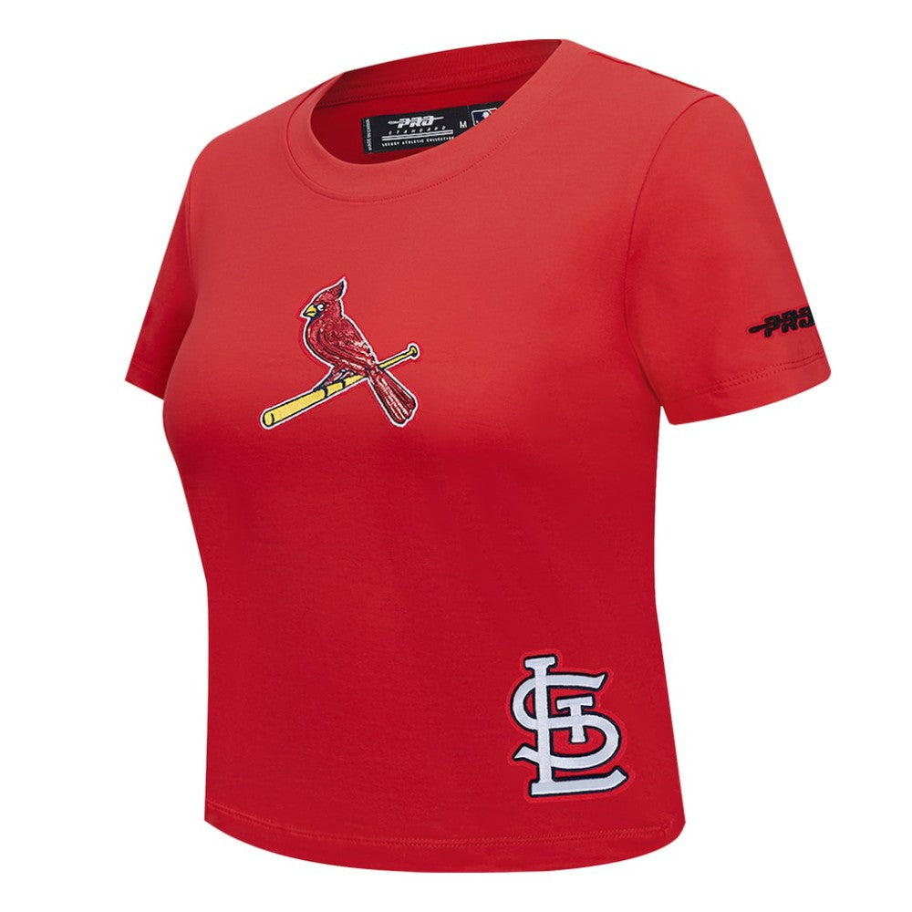 St. Louis Cardinals Pro Standard Women's Game Day Classics Baby Doll Cropped T-Shirt for sale