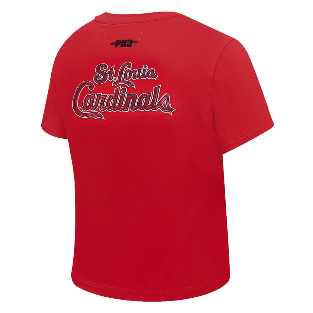 St. Louis Cardinals Pro Standard Women's Game Day Classics Baby Doll Cropped T-Shirt for sale