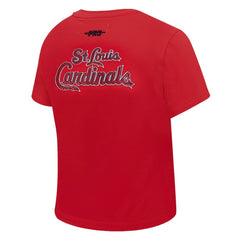 St. Louis Cardinals Pro Standard Women's Game Day Classics Baby Doll Cropped T-Shirt for sale