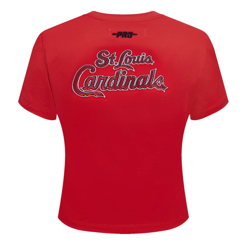 St. Louis Cardinals Pro Standard Women's Game Day Classics Baby Doll Cropped T-Shirt for sale