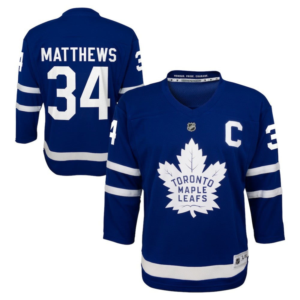 Auston Matthews Toronto Maple Leafs Youth Home Replica Player Jersey - Blue | NHL Lifestyle