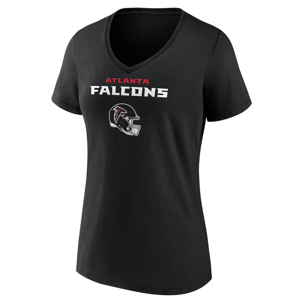 Michael Penix Jr. Atlanta Falcons Women's Name & Number Team Wordmark V-Neck T-Shirt - Black - NFL