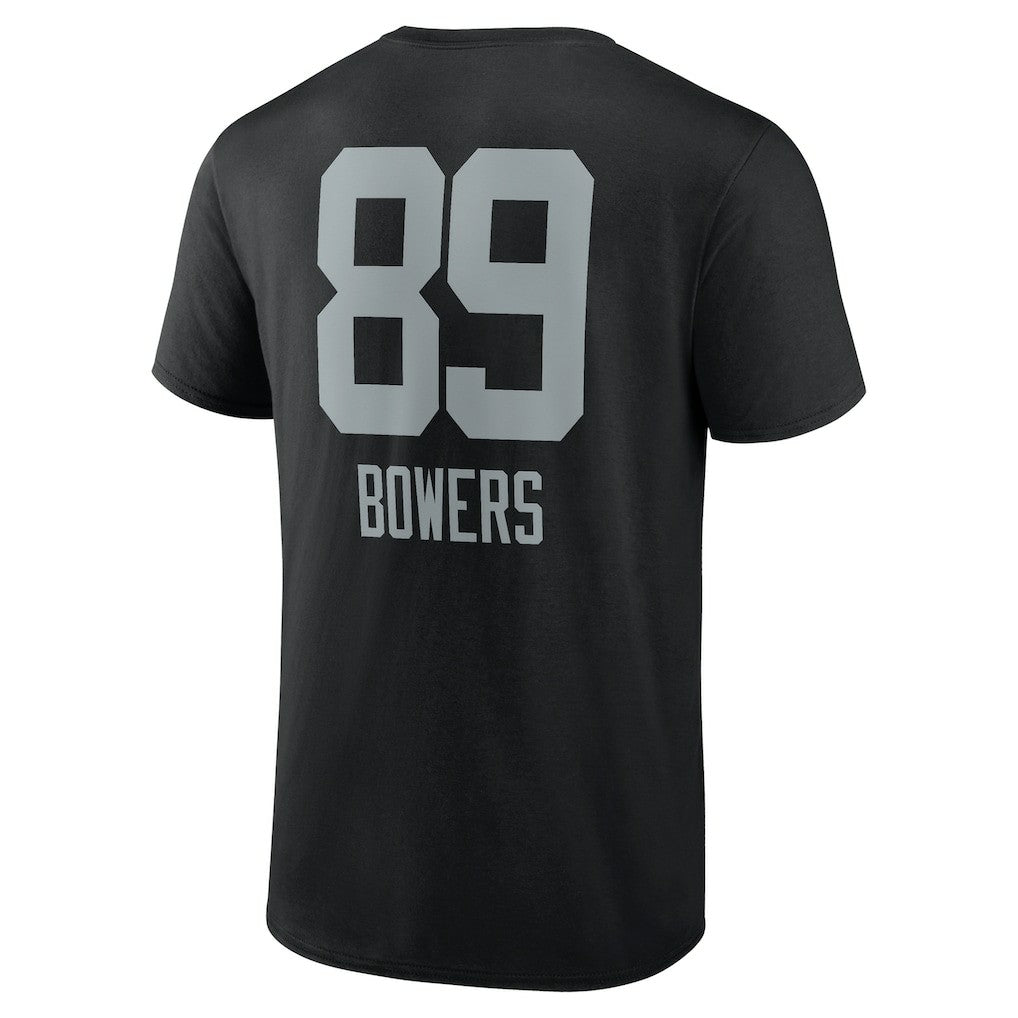 Brock Bowers Las Vegas Raiders Name & Number Team Wordmark T-Shirt - Black - NFL