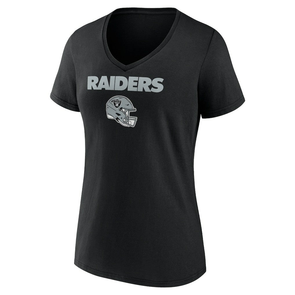 Brock Bowers Las Vegas Raiders Women's Name & Number Team Wordmark V-Neck T-Shirt - Black - NFL