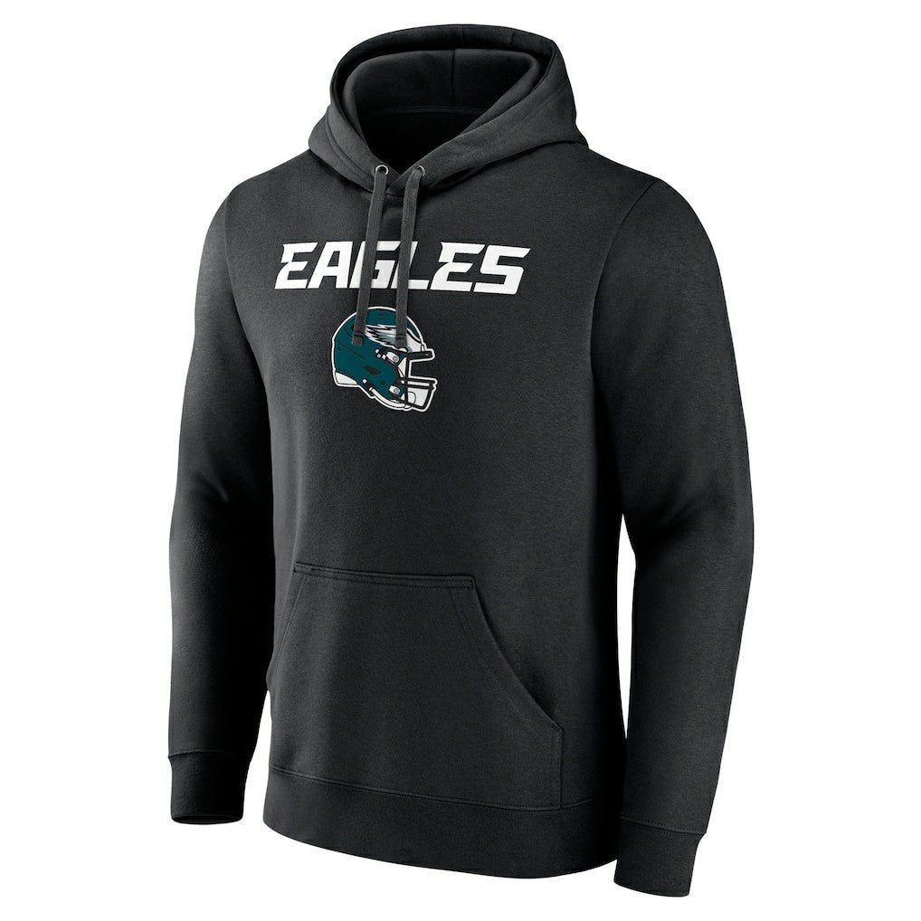 Saquon Barkley Philadelphia Eagles Name & Number Team Wordmark Pullover Hoodie - Black - NFL