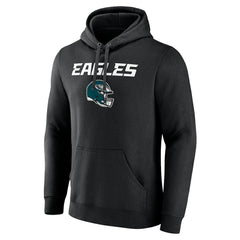 Saquon Barkley Philadelphia Eagles Name & Number Team Wordmark Pullover Hoodie - Black - NFL