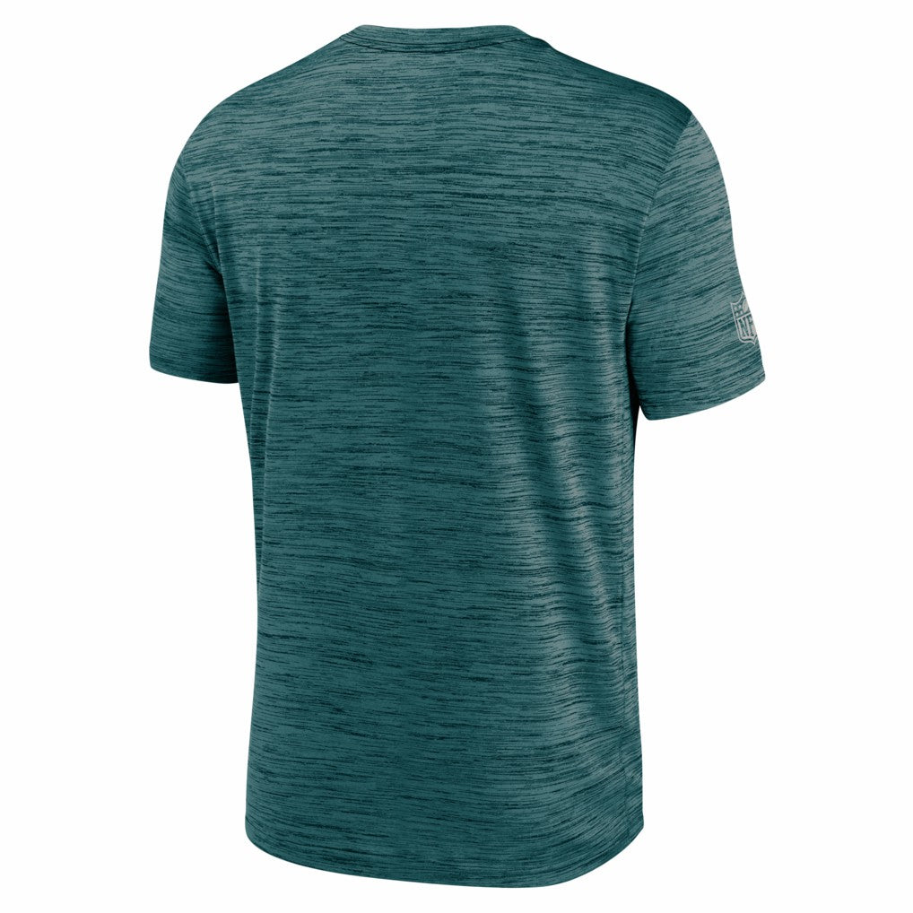 Philadelphia Eagles Big & Tall Sideline Velocity Performance T-Shirt - Midnight Green - Nike