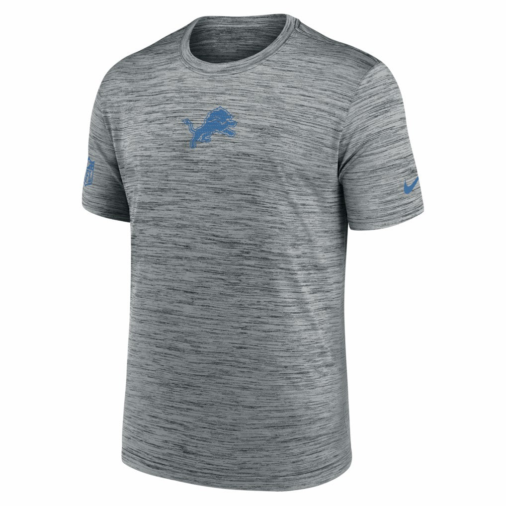 Detroit Lions Big & Tall Sideline Velocity Performance T-Shirt - Gray - Nike
