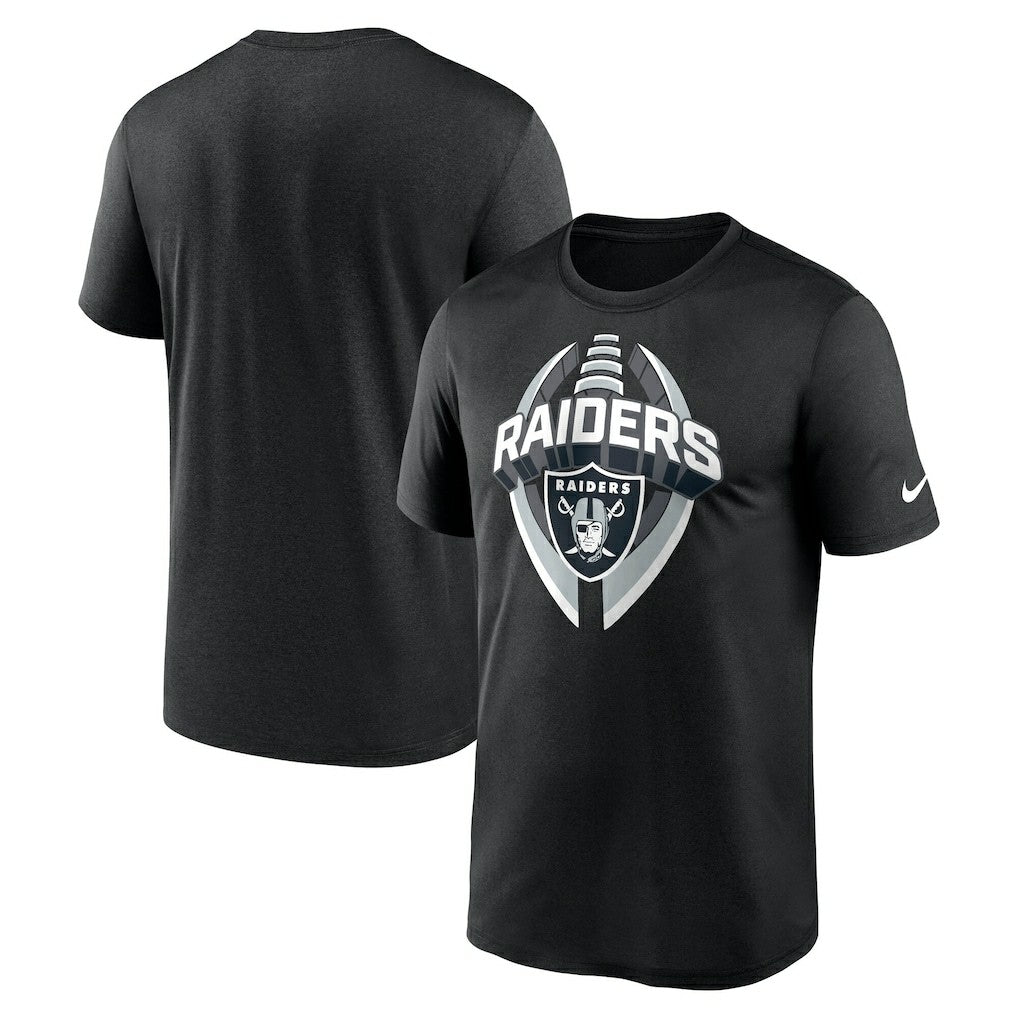 Las Vegas Raiders Big & Tall Primetime Legend Icon Performance T-Shirt - Black - Nike