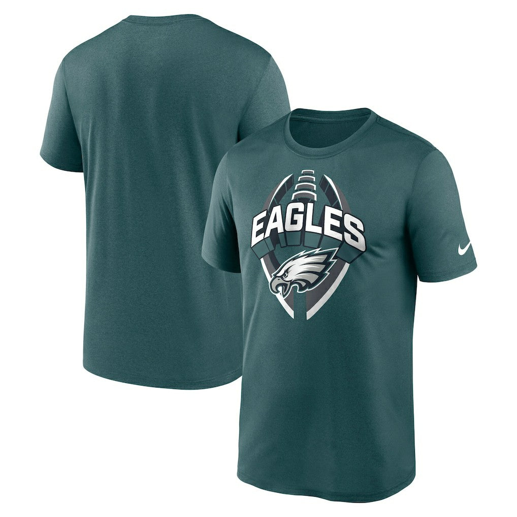Philadelphia Eagles Big & Tall Primetime Legend Icon Performance T-Shirt - Midnight Green - Nike