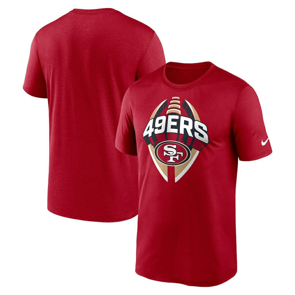 San Francisco 49ers Big & Tall Primetime Legend Icon Performance T-Shirt - Scarlet - Nike